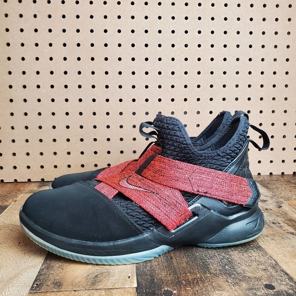 Nike Other - Nike Youth Boy's LeBron Soldier XII Athletic Shoes Black Red AA1352 size…